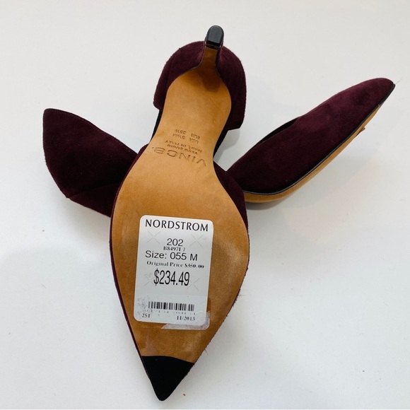 Vince Maroon leather heels - Picture 3 of 7